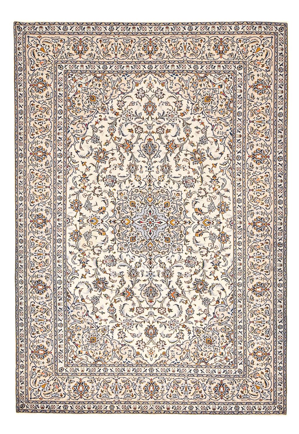 Persisk tæppe - Keshan - 360 x 245 cm - mørk beige