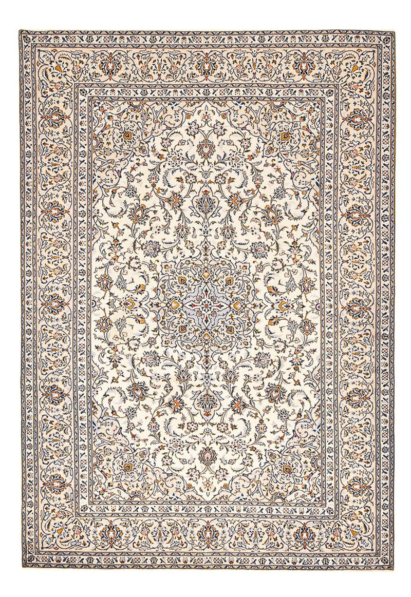 Persisk tæppe - Keshan - 360 x 245 cm - mørk beige