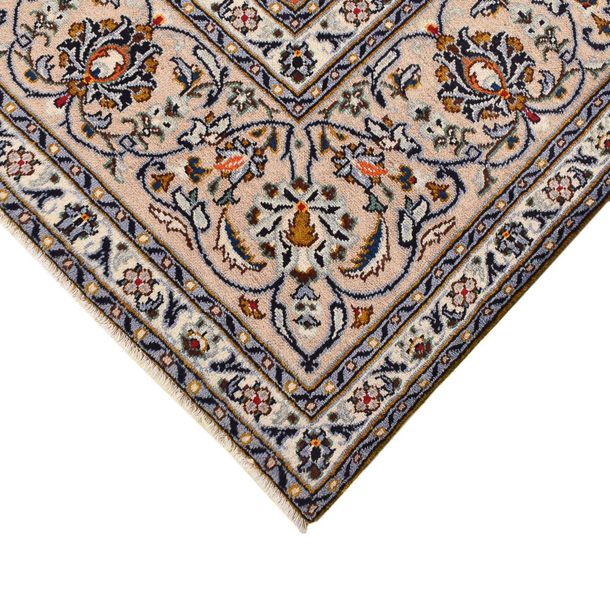 Persisk tæppe - Keshan - 360 x 245 cm - mørk beige