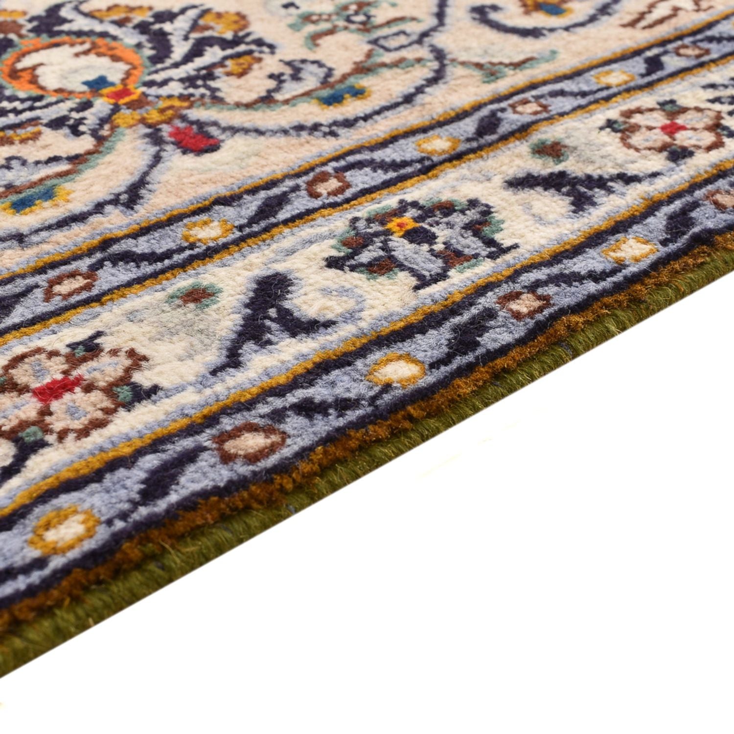 Persisk tæppe - Keshan - 360 x 245 cm - mørk beige