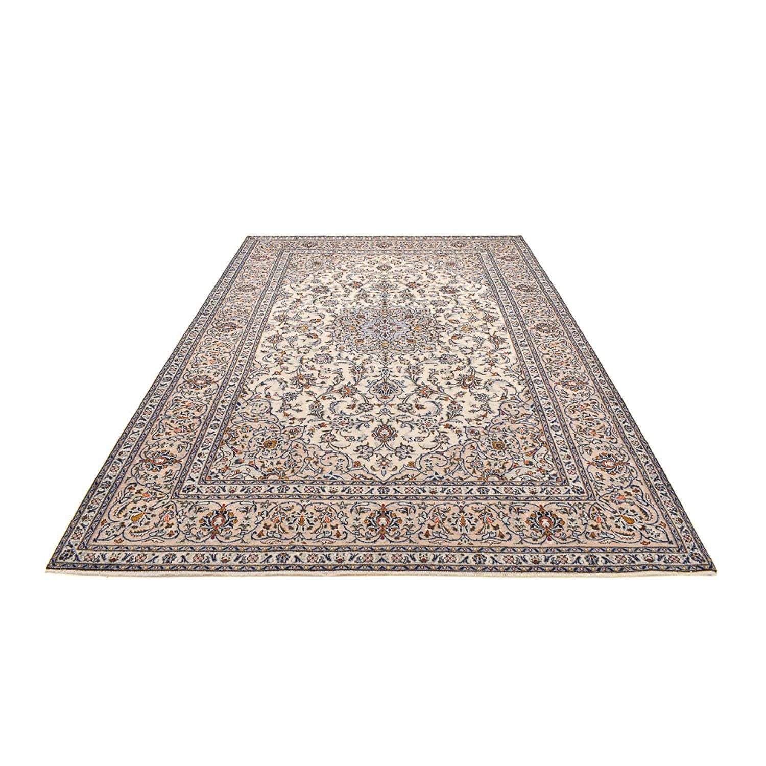 Persisk tæppe - Keshan - 360 x 245 cm - mørk beige