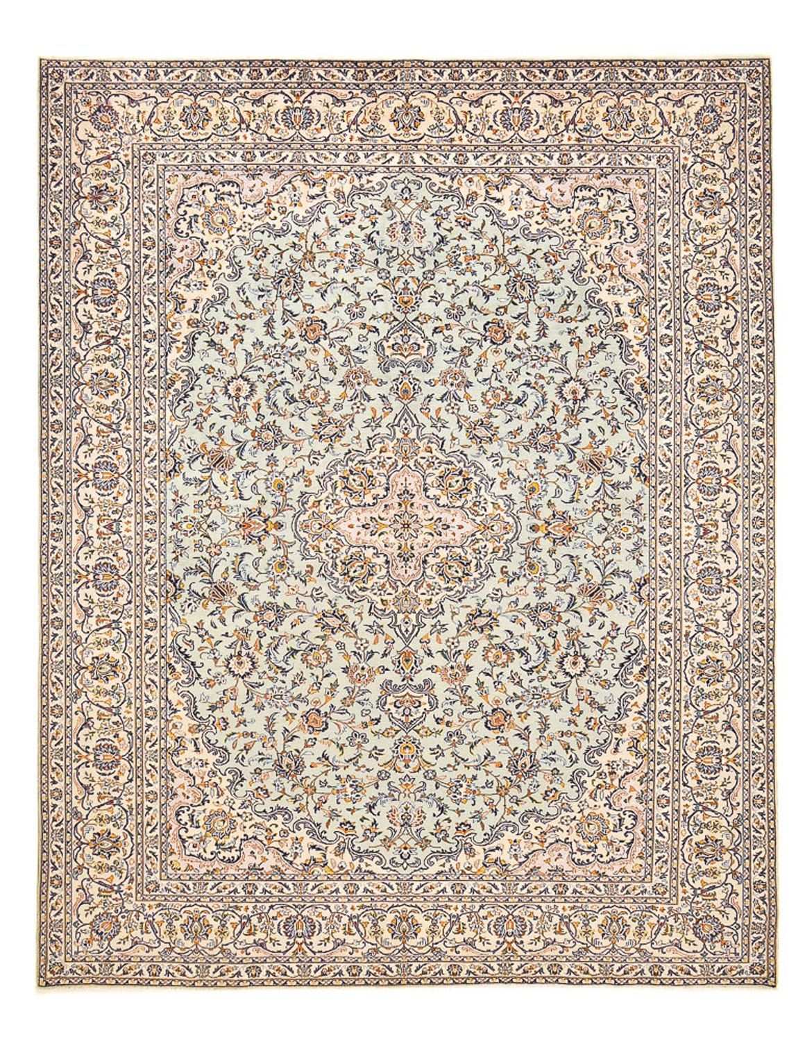 Persisk tæppe - Keshan - 389 x 294 cm - sand