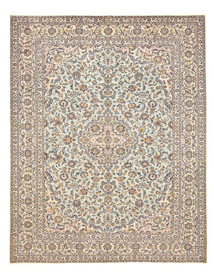 Persisk tæppe - Keshan - 389 x 294 cm - sand