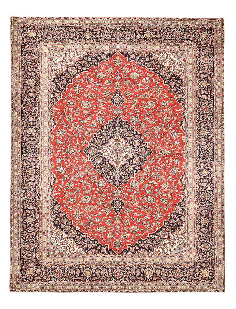 Persisk tæppe - Keshan - 398 x 304 cm - rød