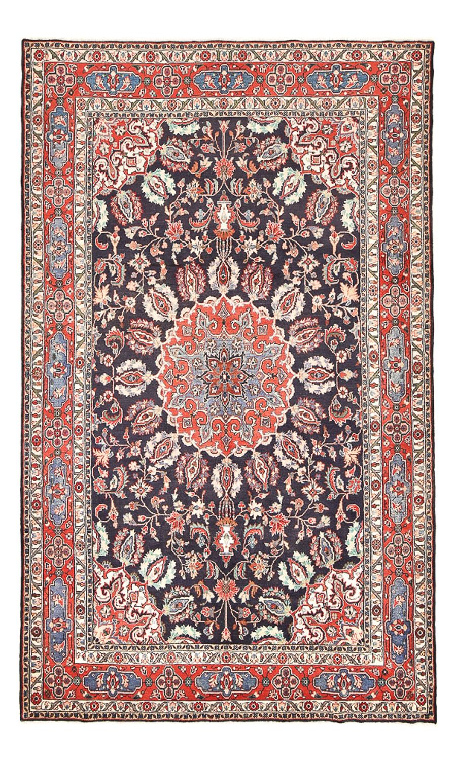 Persisk tæppe - Nomadisk - 340 x 203 cm - mørkerød
