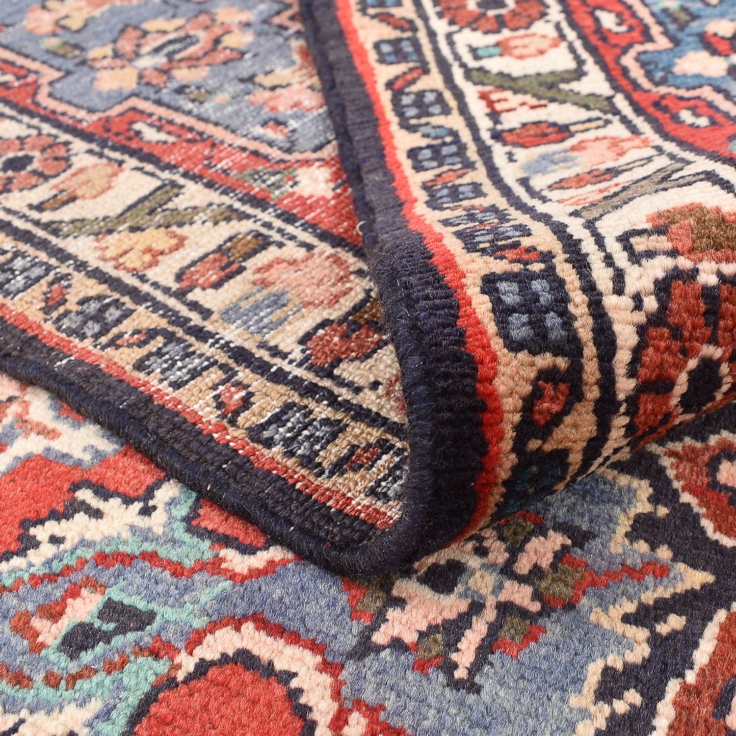 Persisk tæppe - Nomadisk - 340 x 203 cm - mørkerød
