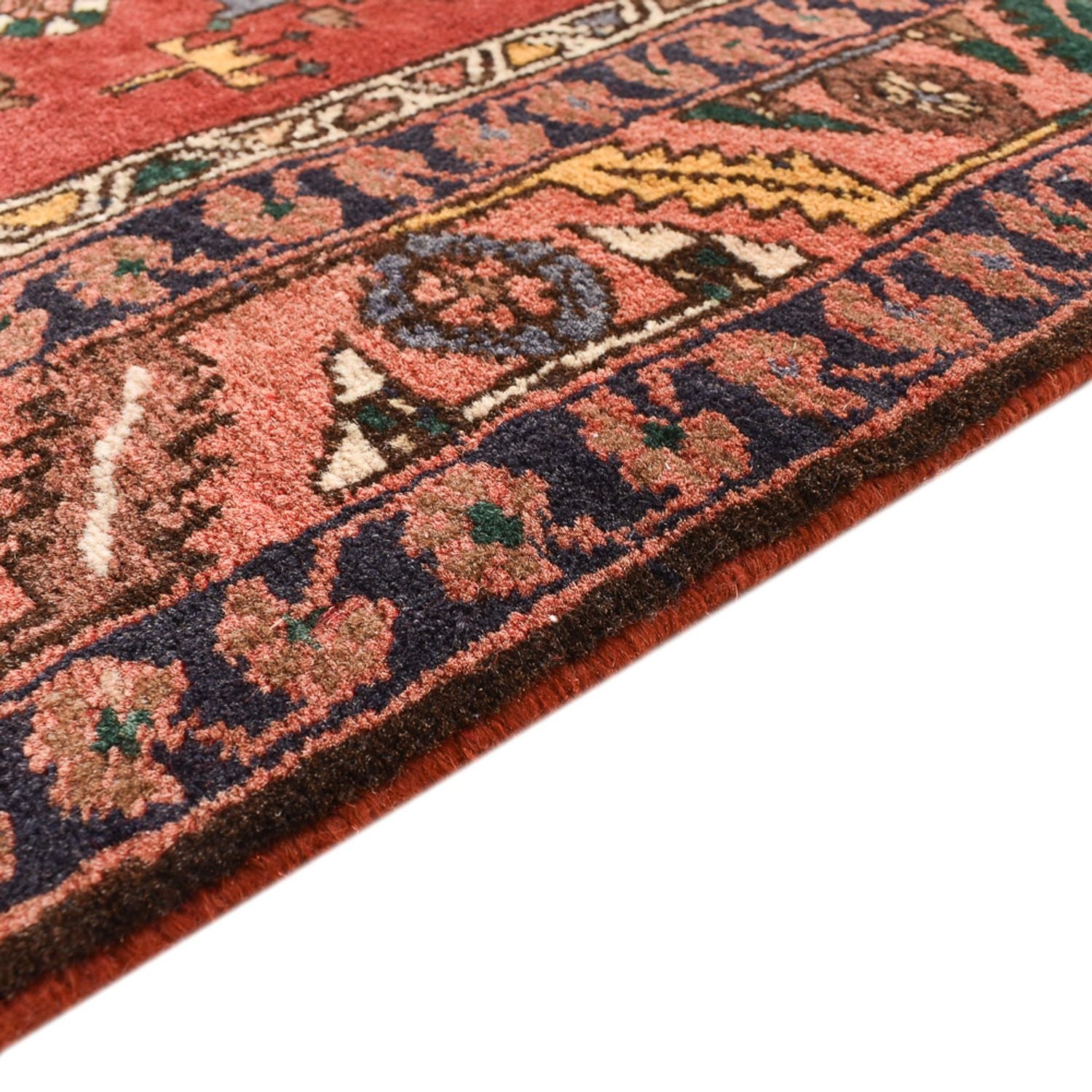 Løber Persisk tæppe - Nomadisk - 445 x 105 cm - lysrød