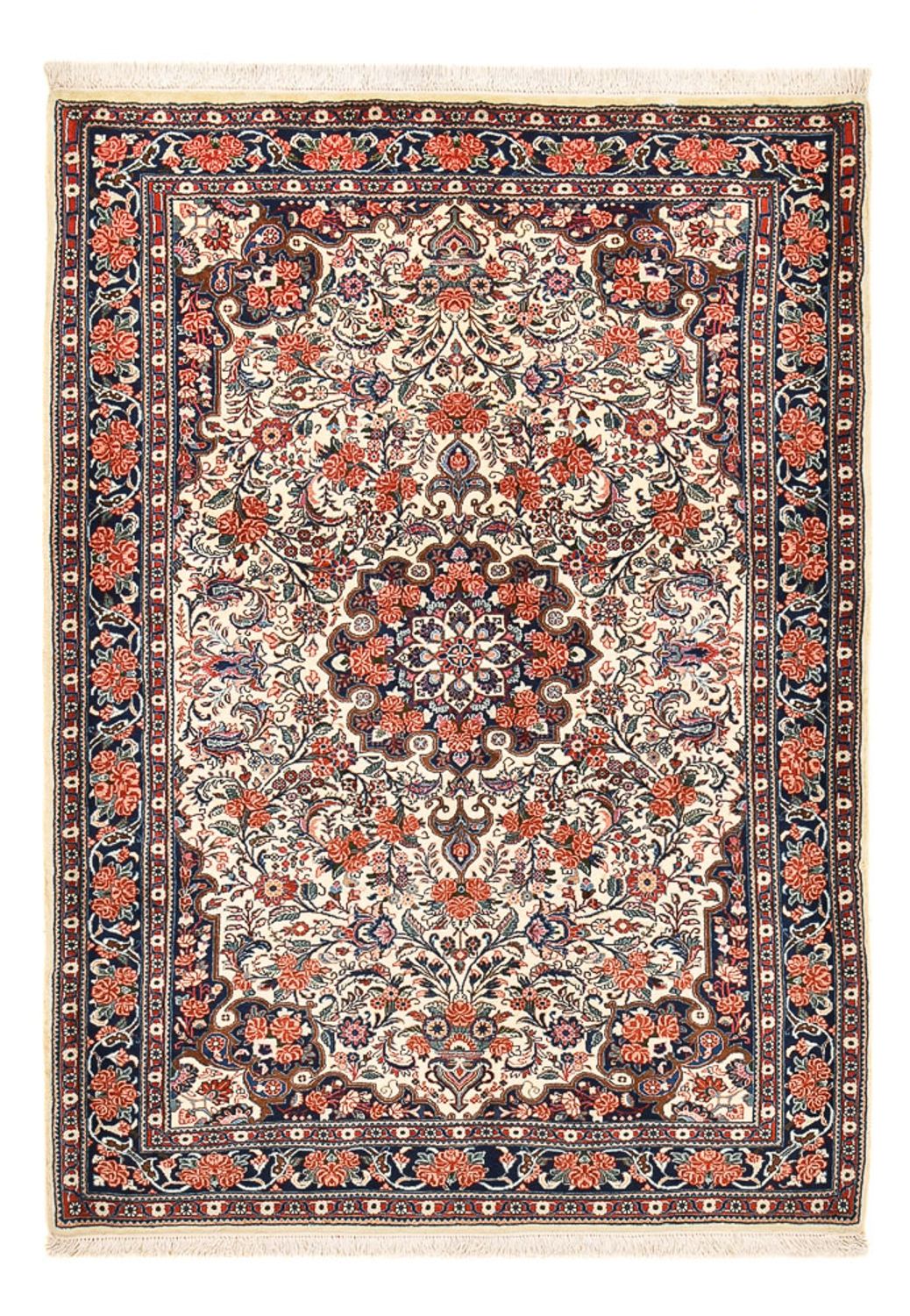 Persisk tæppe - Bijar - 205 x 140 cm - flerfarvet