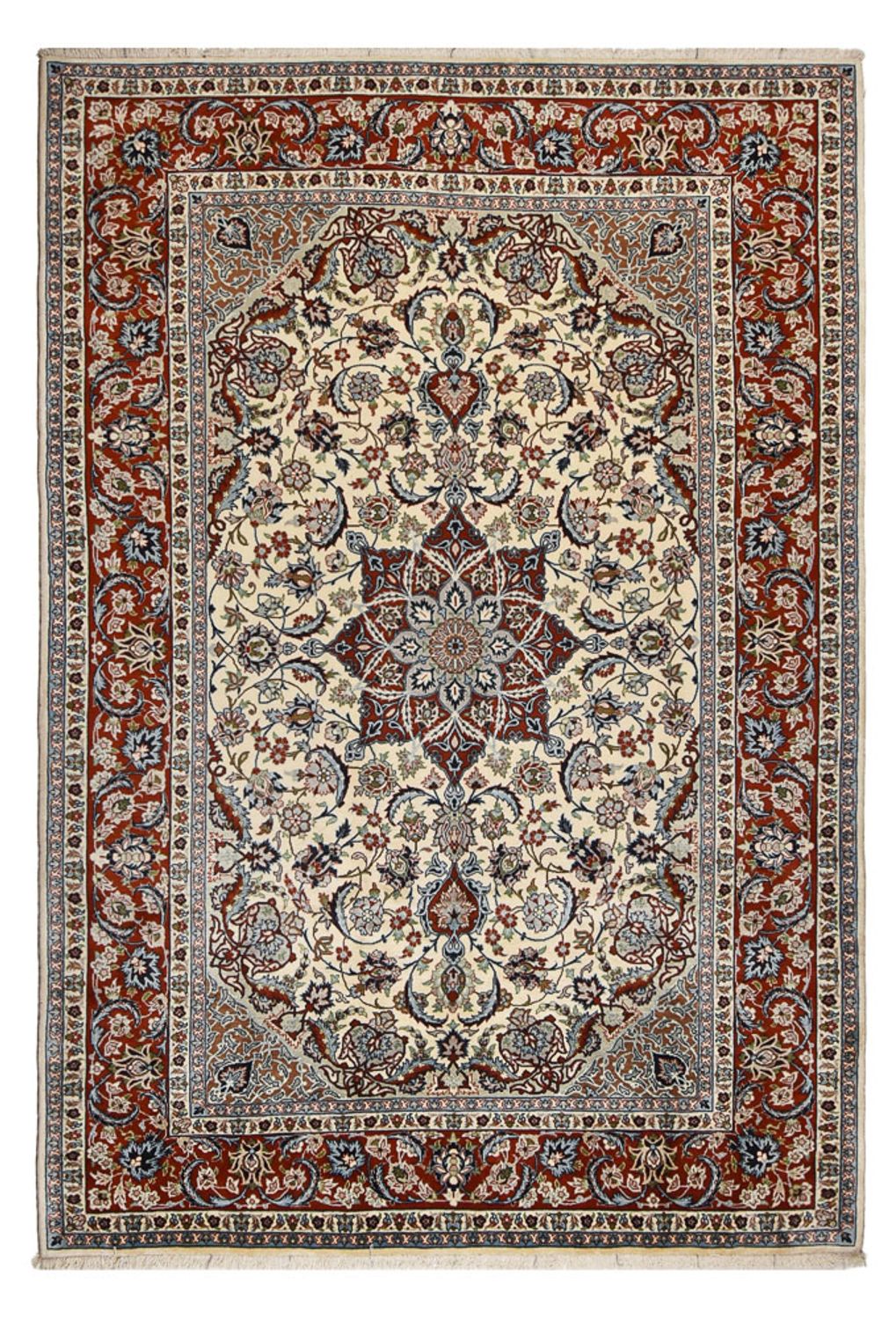 Persisk tæppe - Isfahan - Premium - 304 x 206 cm - sand