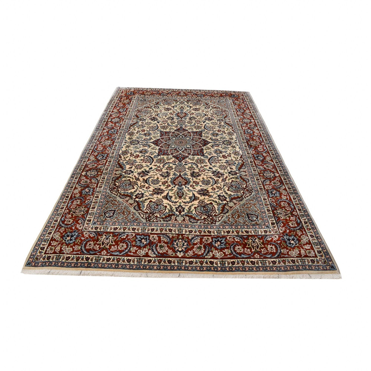 Persisk tæppe - Isfahan - Premium - 304 x 206 cm - sand