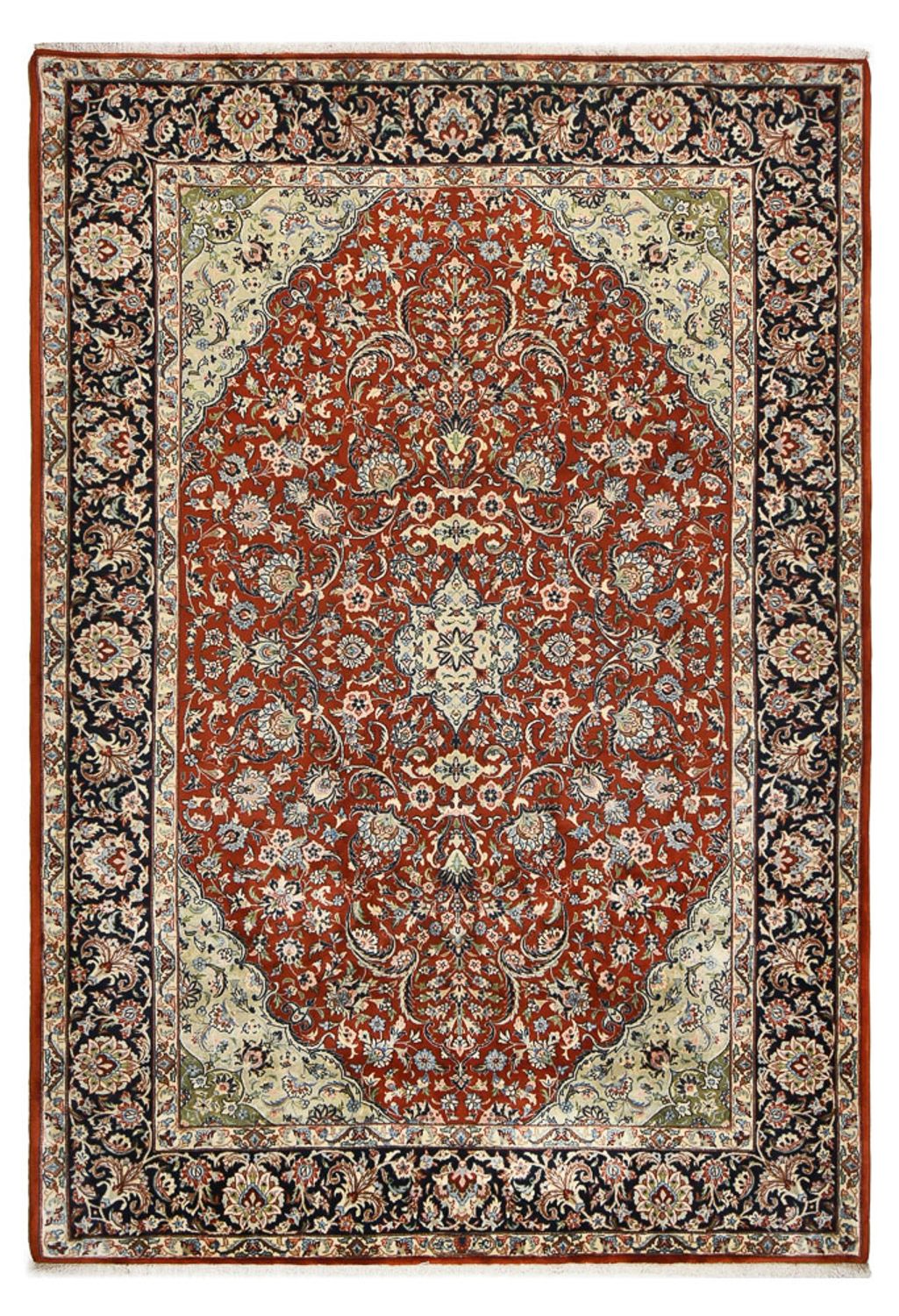 Persisk tæppe - Isfahan - Premium - 305 x 210 cm - rød