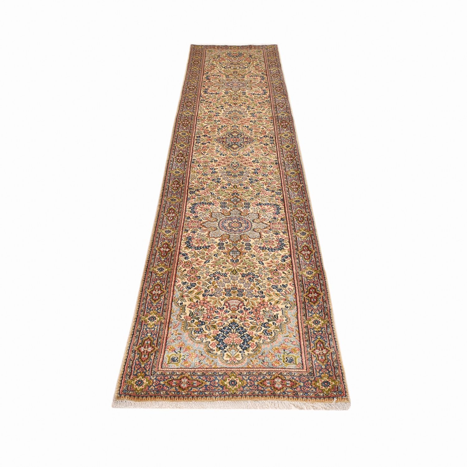 Løber Persisk tæppe - Royal - 385 x 79 cm - lys beige