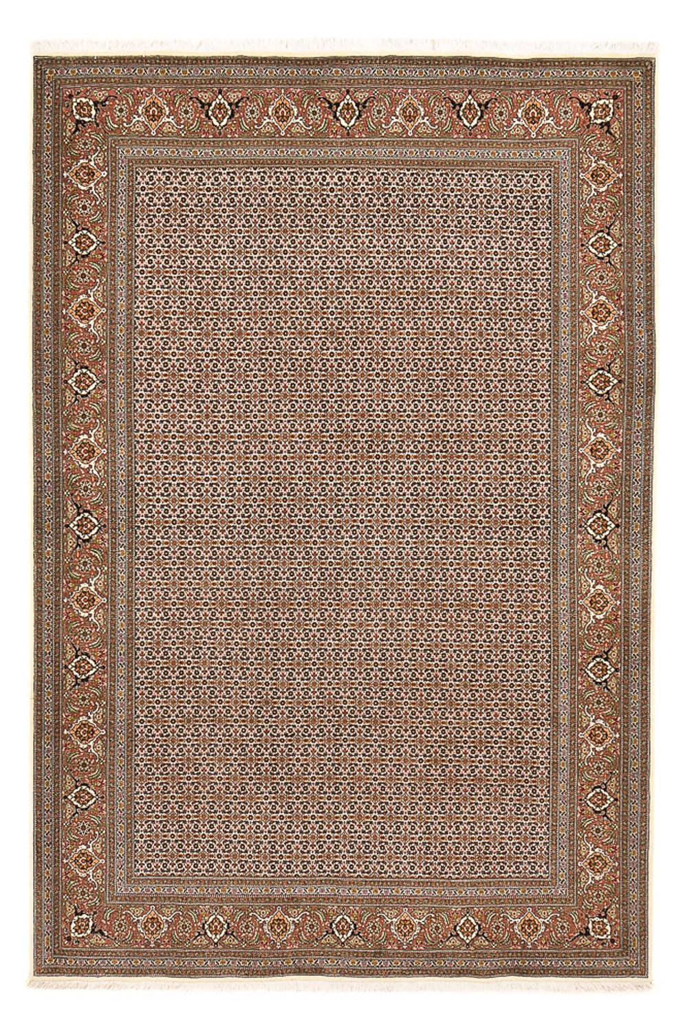 Persisk tæppe - Tabriz - Royal - 284 x 184 cm - mørk beige