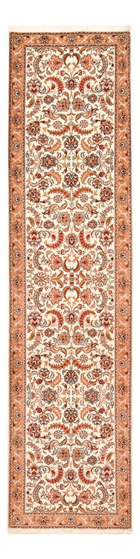 Løber Persisk tæppe - Tabriz - Premium - 314 x 79 cm - beige