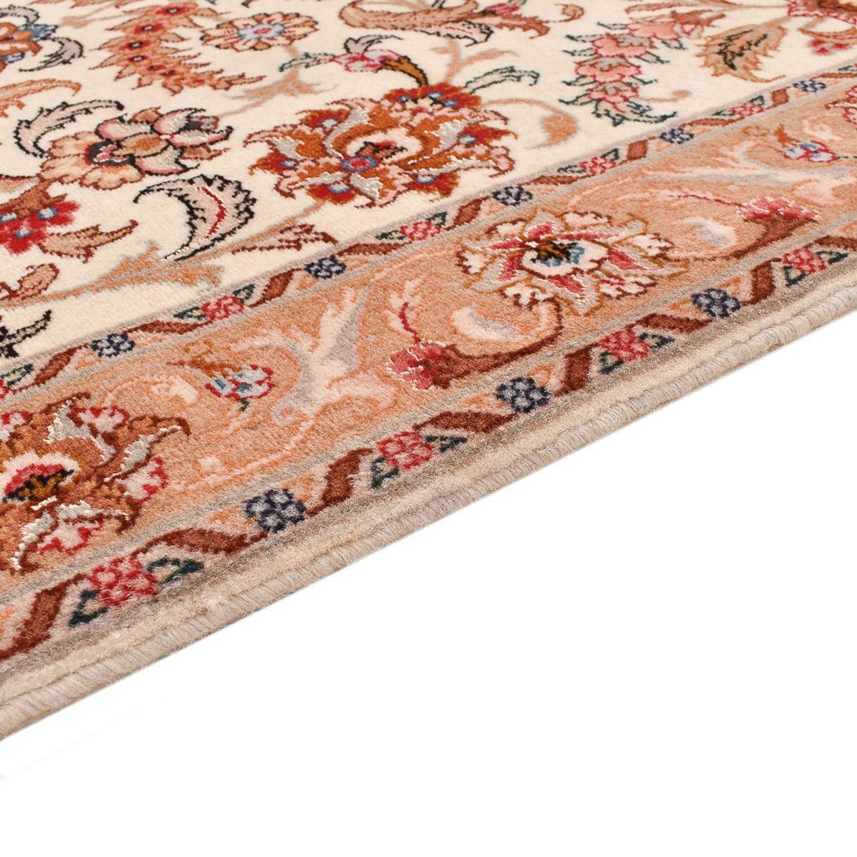 Løber Persisk tæppe - Tabriz - Premium - 314 x 79 cm - beige