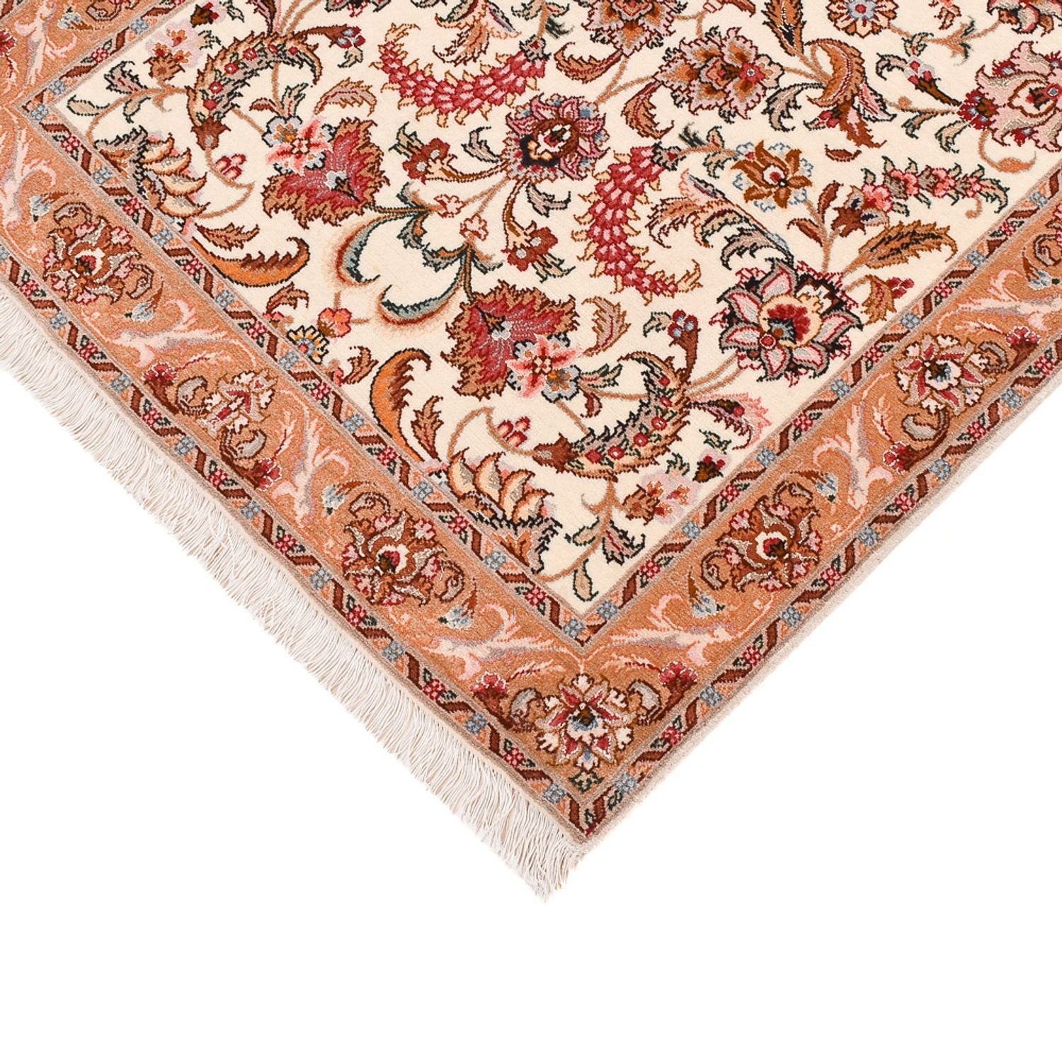 Løber Persisk tæppe - Tabriz - Premium - 315 x 80 cm - beige