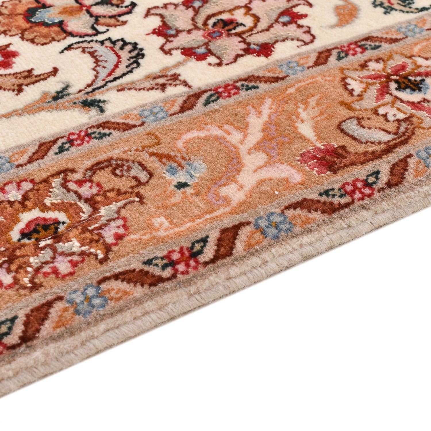 Løber Persisk tæppe - Tabriz - Premium - 315 x 80 cm - beige