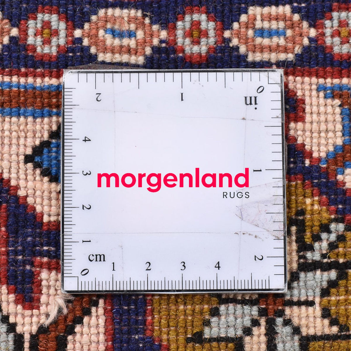 Persisk tæppe - Nomadisk firkantet  - 200 x 194 cm - lysrød