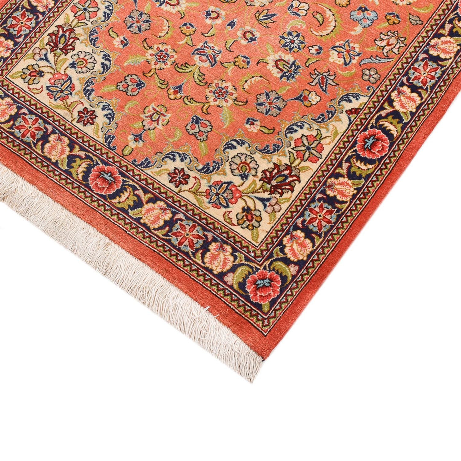 Løber Persisk tæppe - Ghom - 195 x 71 cm - orange