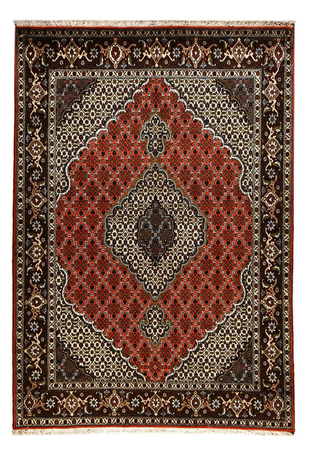 Persisk tæppe - Tabriz - Royal - 210 x 150 cm - rød