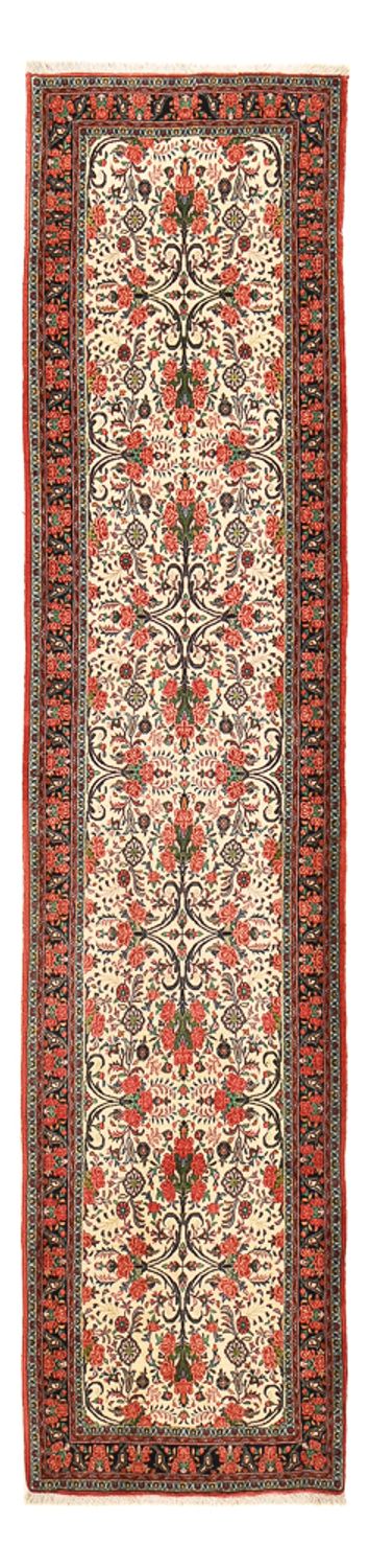 Løber Persisk tæppe - Bijar - 405 x 95 cm - mørk beige