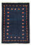 Gabbeh Tæppe - Loribaft Persisk - 143 x 110 cm - mørkeblå