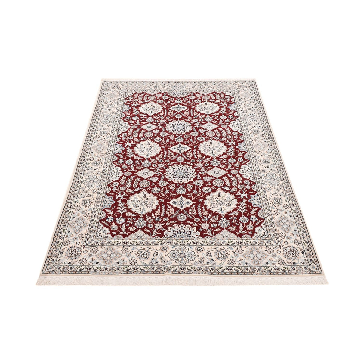 Persisk tæppe - Nain - Premium - 227 x 146 cm - rød