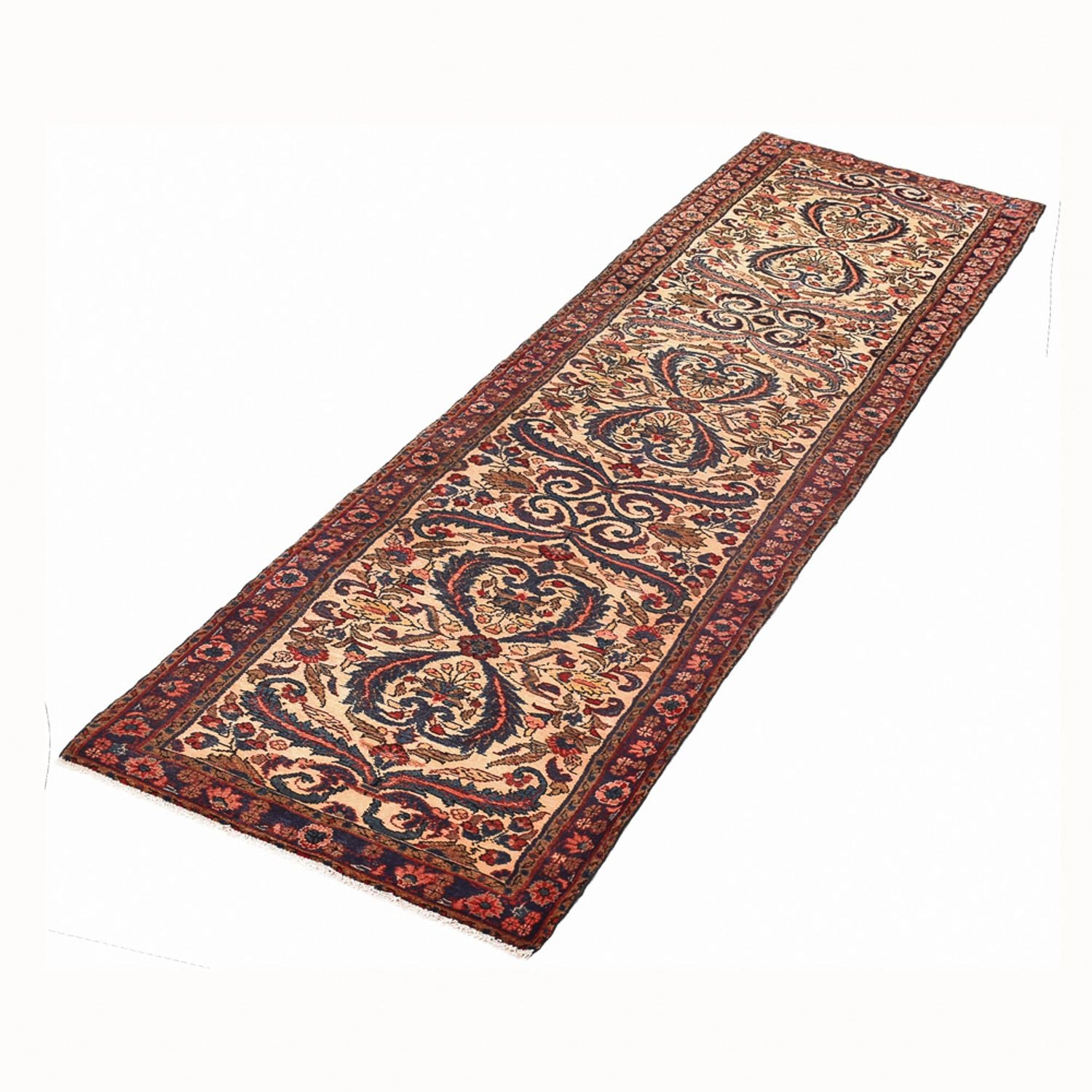 Løber Persisk tæppe - Nomadisk - 345 x 77 cm - mørk beige