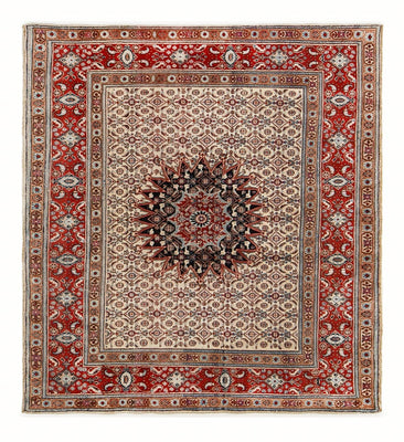 Persisk tæppe - Classic firkantet  - 202 x 186 cm - mørk beige