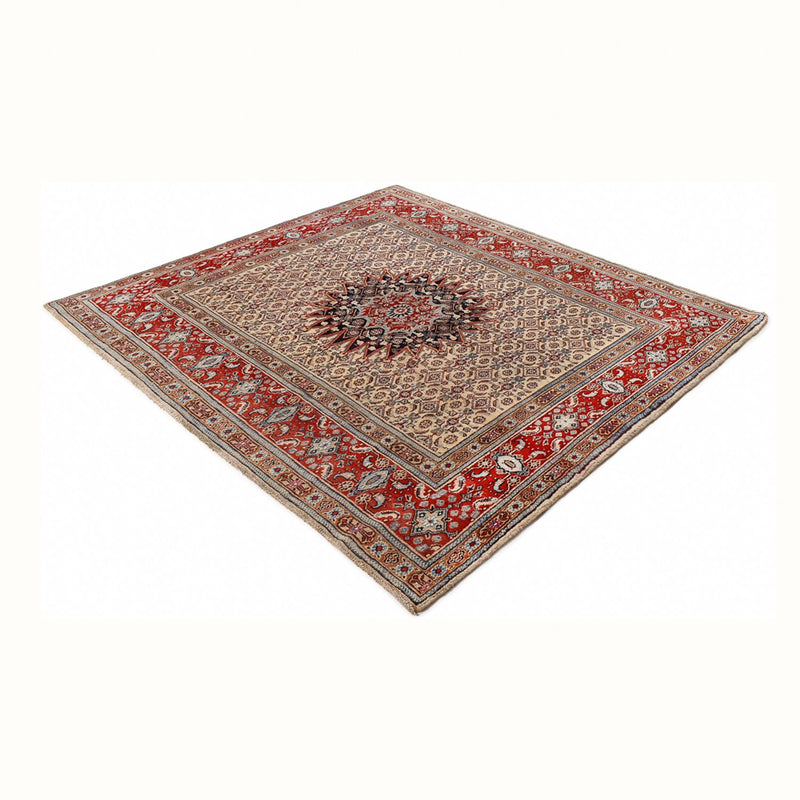 Persisk tæppe - Classic firkantet  - 202 x 186 cm - mørk beige