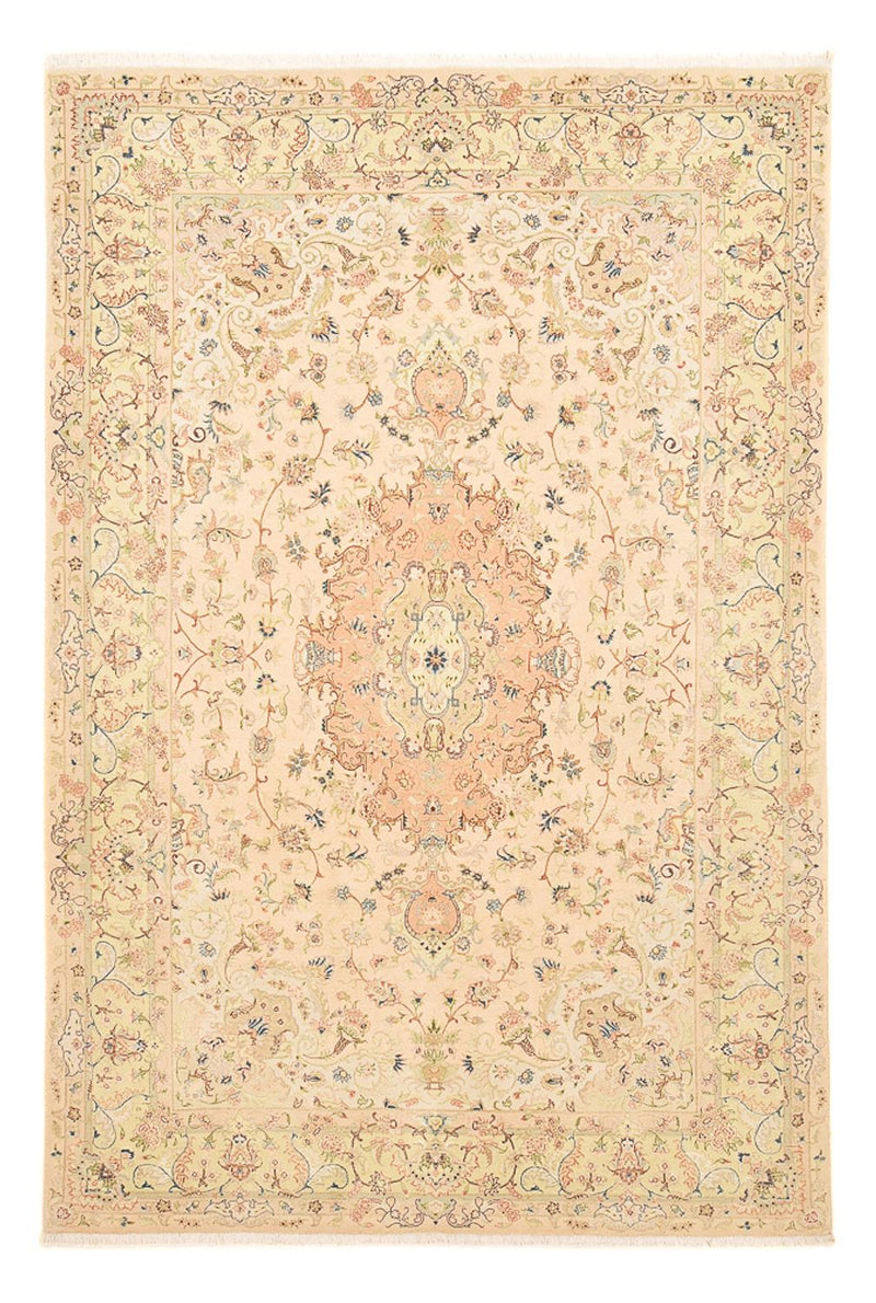 Persisk tæppe - Tabriz - Royal - 303 x 201 cm - lys beige