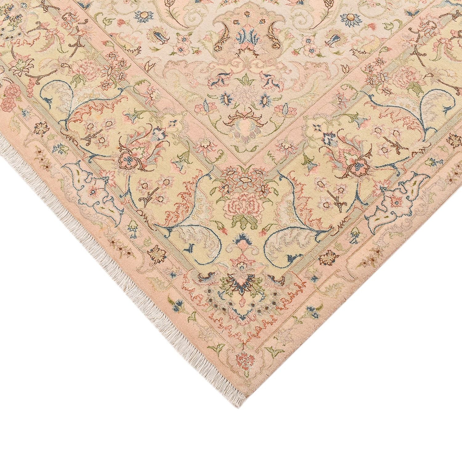 Persisk tæppe - Tabriz - Royal - 303 x 201 cm - lys beige