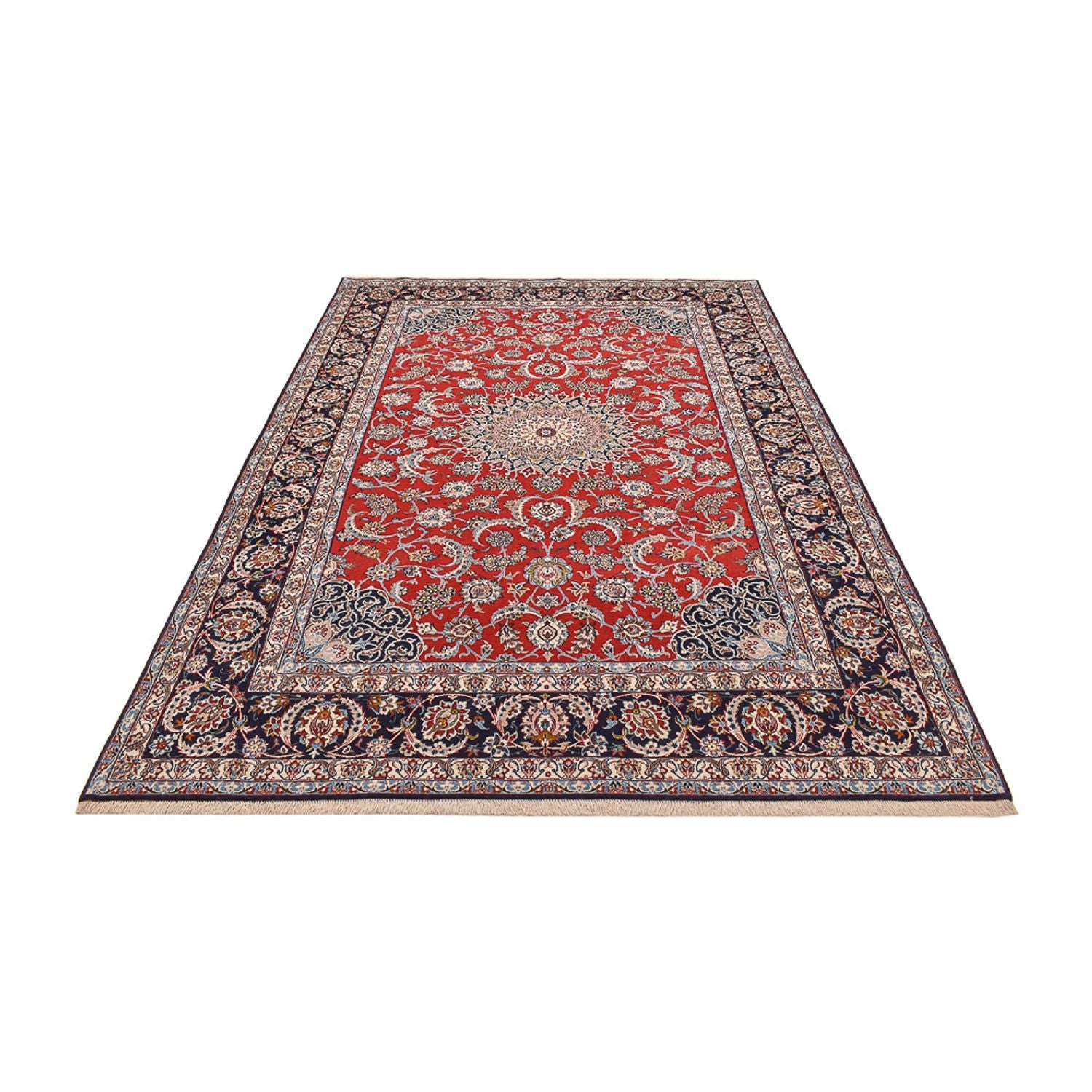 Persisk tæppe - Isfahan - Premium - 300 x 200 cm - rød