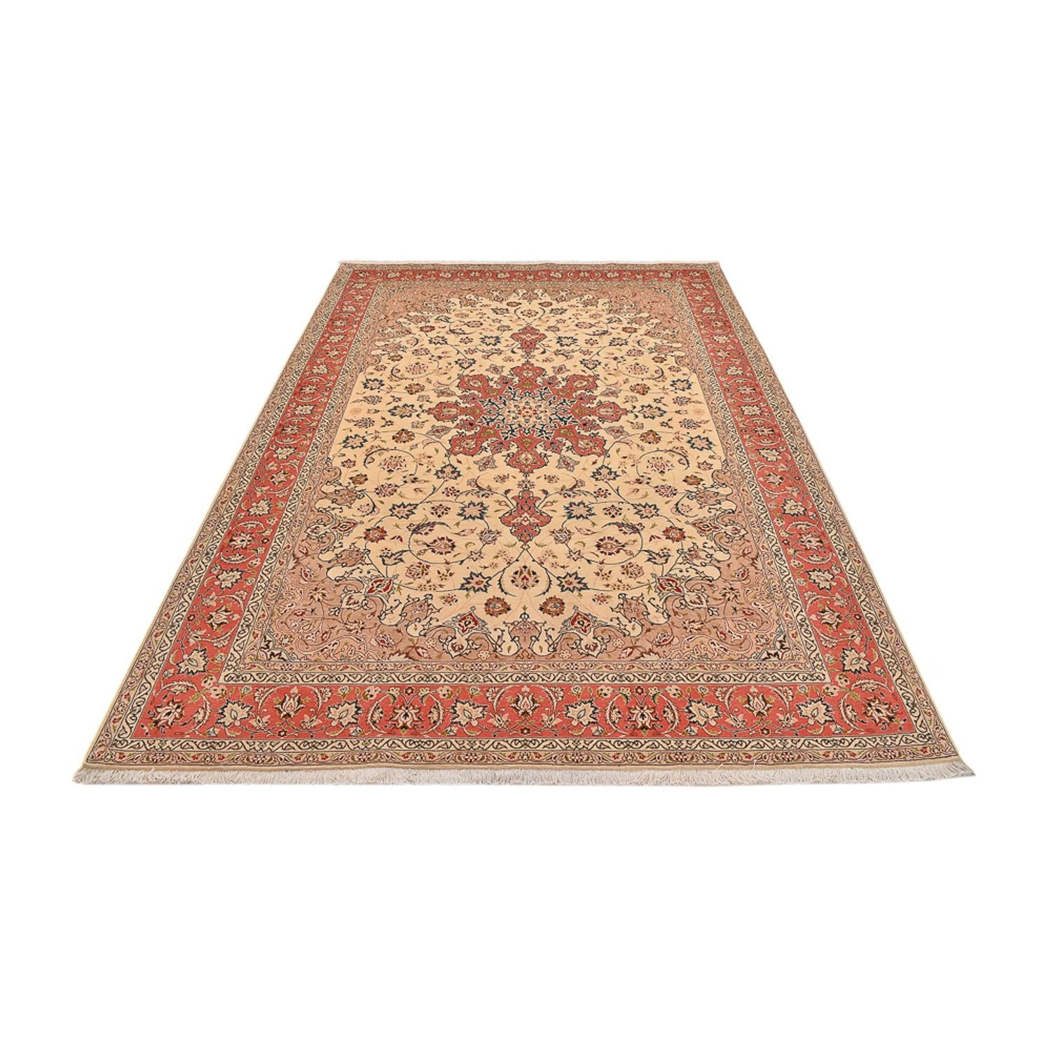 Persisk tæppe - Tabriz - Royal - 296 x 203 cm - beige