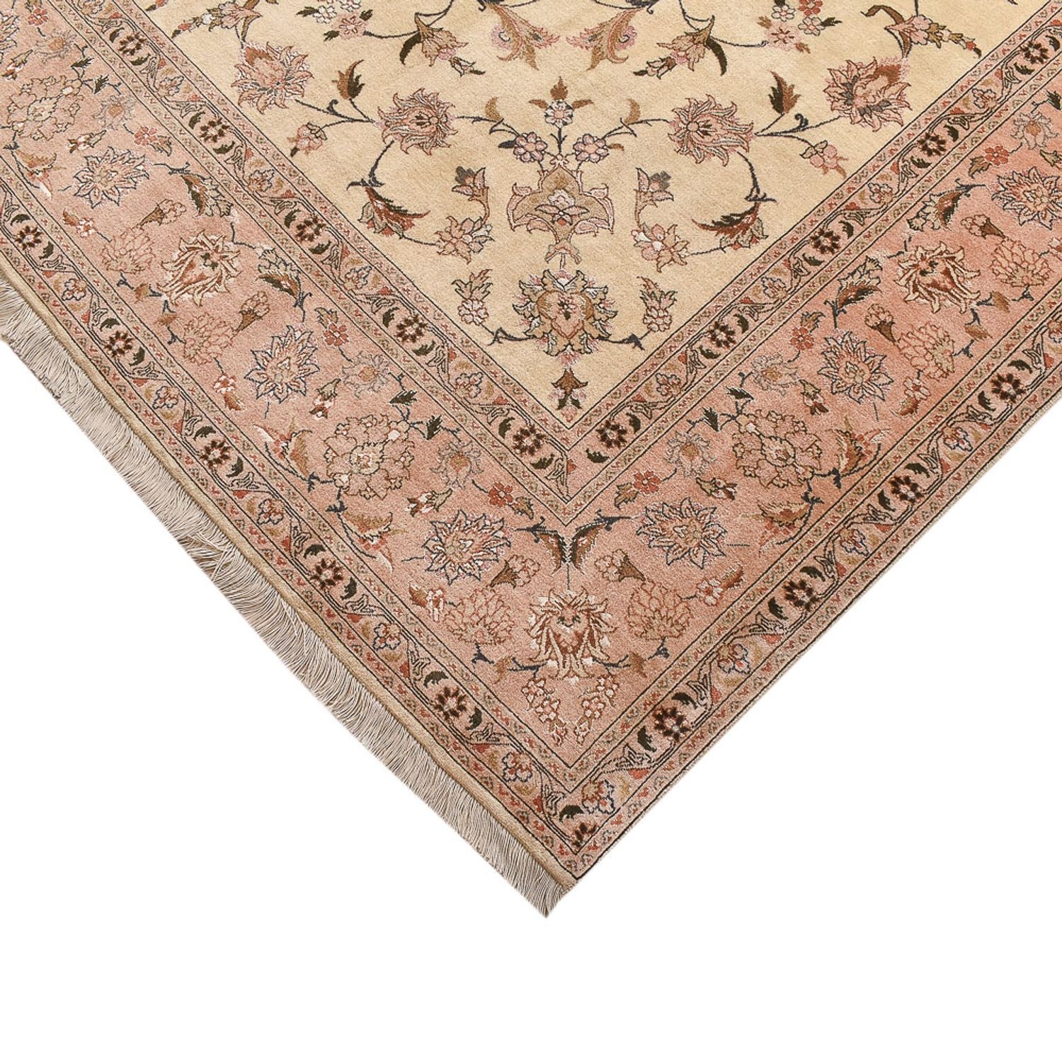 Persisk tæppe - Keshan - 305 x 203 cm - beige