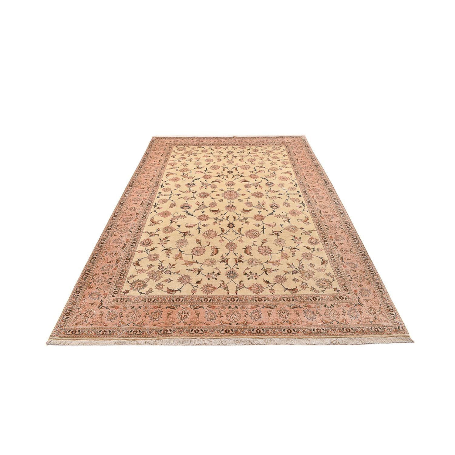 Persisk tæppe - Keshan - 305 x 203 cm - beige