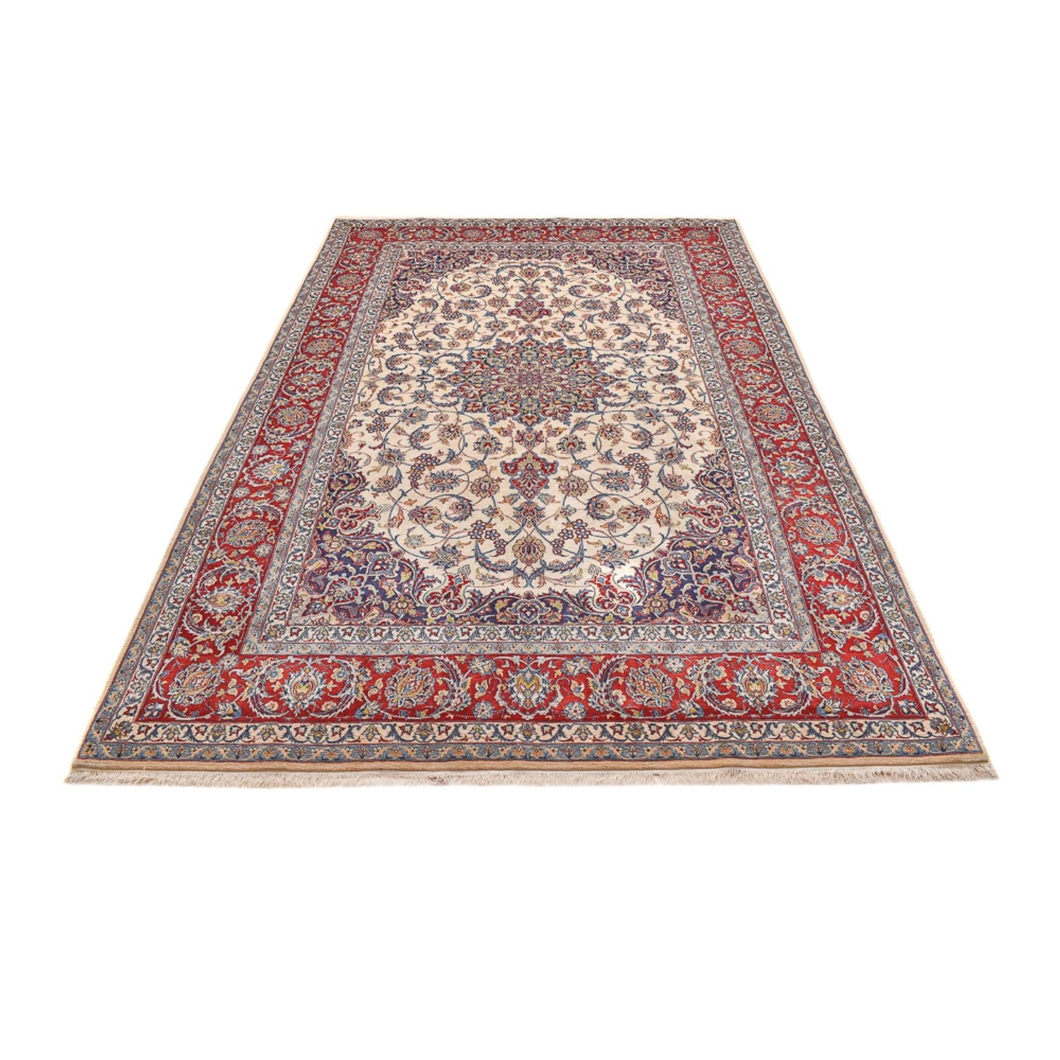 Persisk tæppe - Isfahan - Premium - 308 x 205 cm - beige