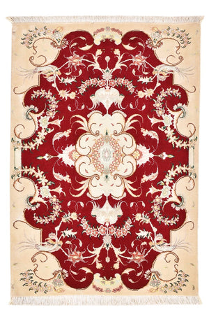 Persisk tæppe - Tabriz - Royal - 90 x 60 cm - rød