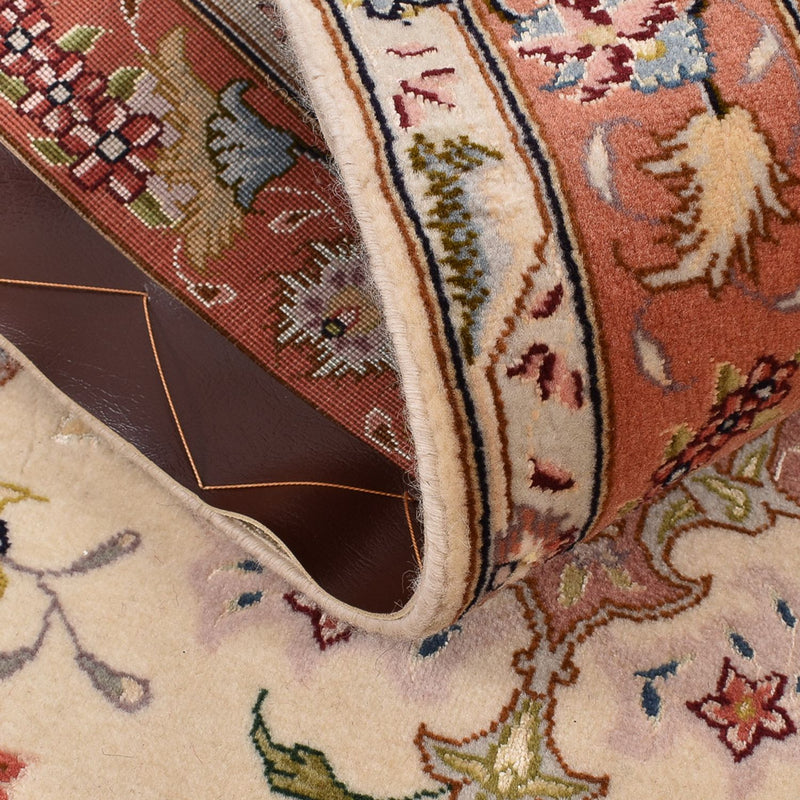 Løber Persisk tæppe - Tabriz - Royal - 195 x 80 cm - beige