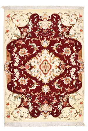 Persisk tæppe - Tabriz - Royal - 90 x 60 cm - rød