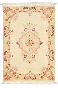 Persisk tæppe - Tabriz - Royal - 89 x 58 cm - lys beige