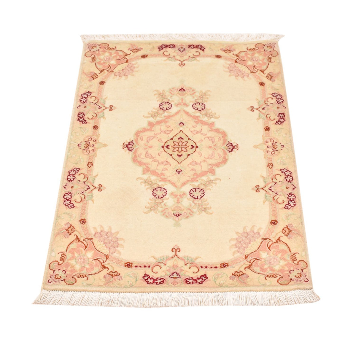 Persisk tæppe - Tabriz - Royal - 89 x 58 cm - lys beige