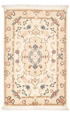 Persisk tæppe - Tabriz - Royal - 90 x 60 cm - lys beige