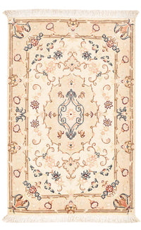 Persisk tæppe - Tabriz - Royal - 90 x 60 cm - lys beige