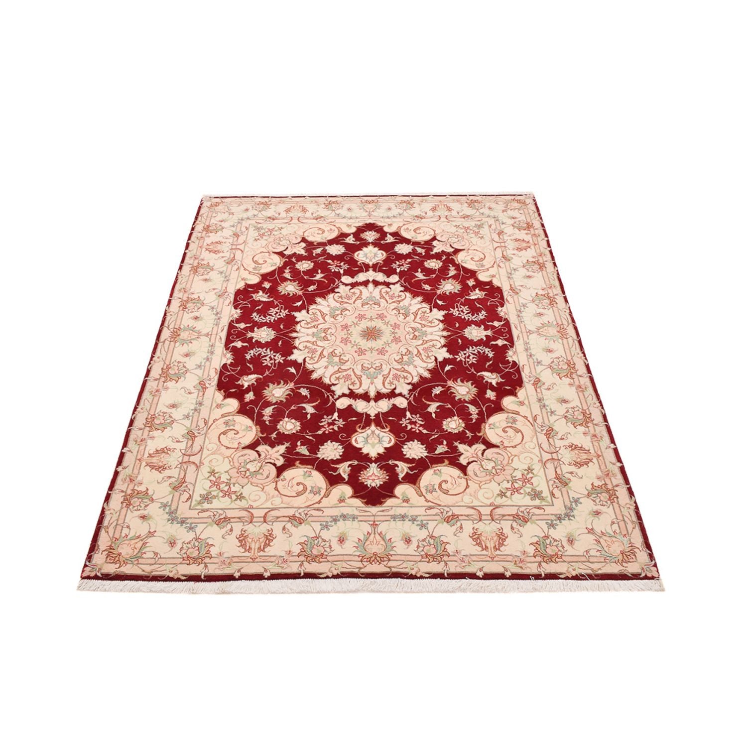 Persisk tæppe - Tabriz - Royal - 200 x 152 cm - rød