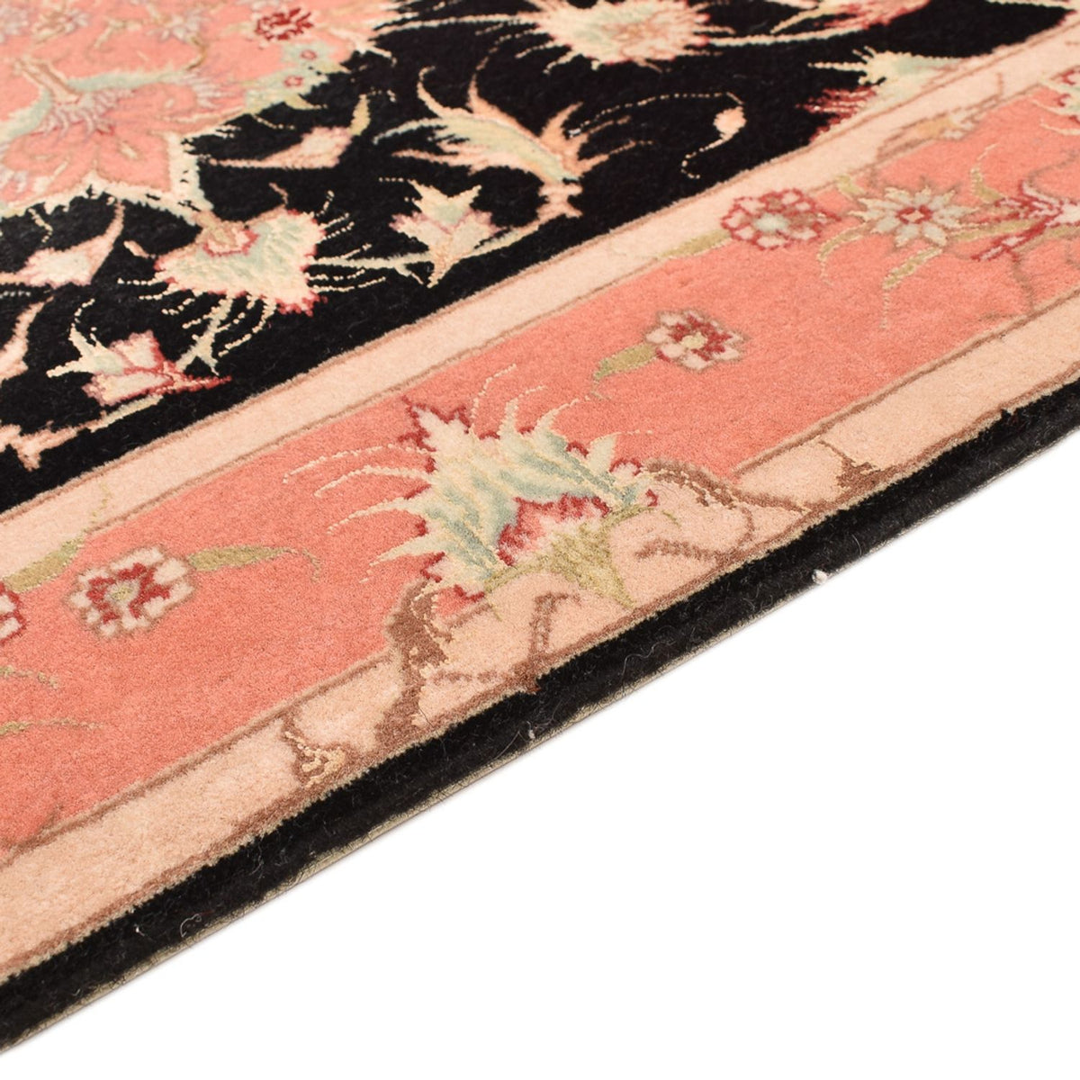 Persisk tæppe - Tabriz - Royal - 116 x 75 cm - mørkeblå