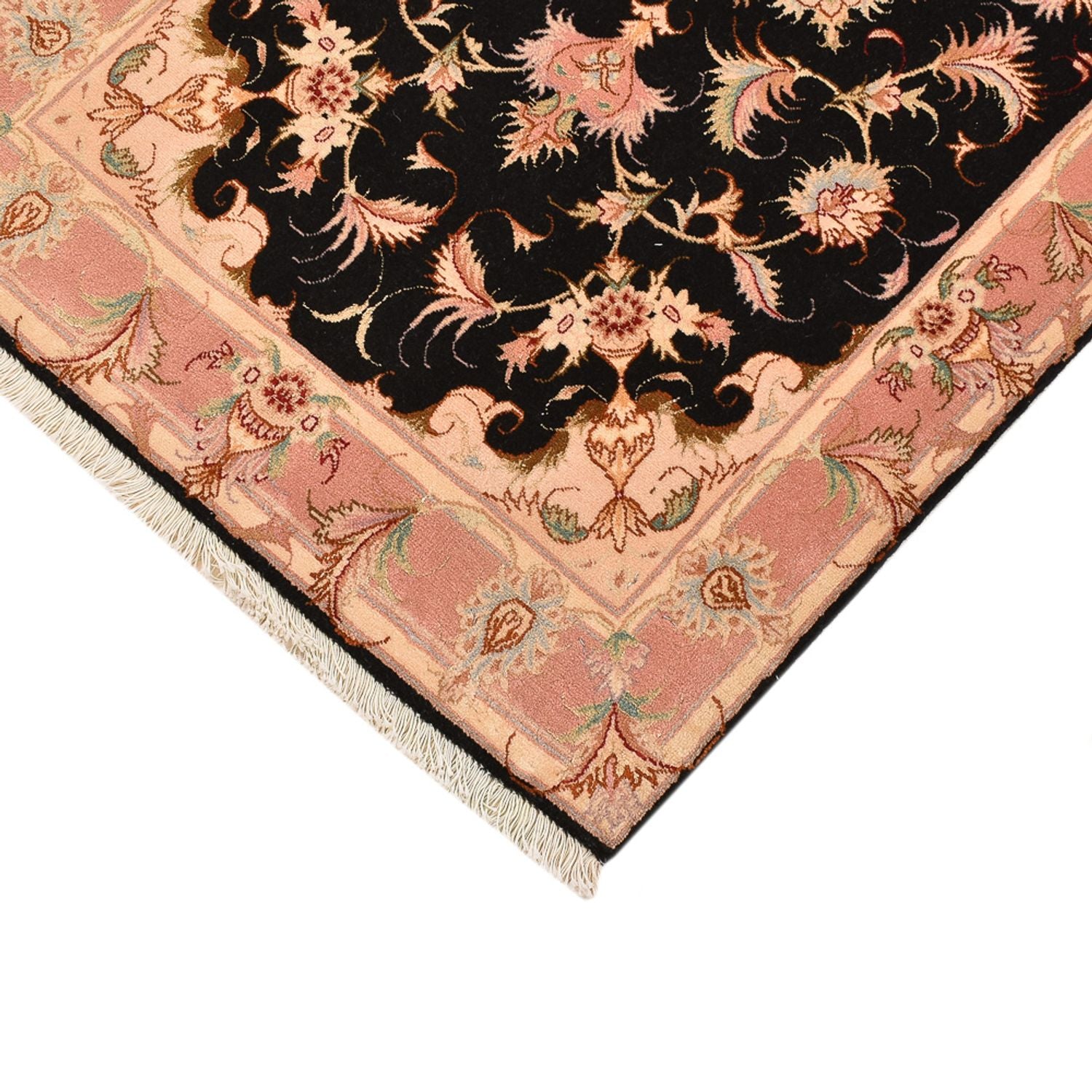 Persisk tæppe - Tabriz - Royal - 123 x 74 cm - mørkeblå