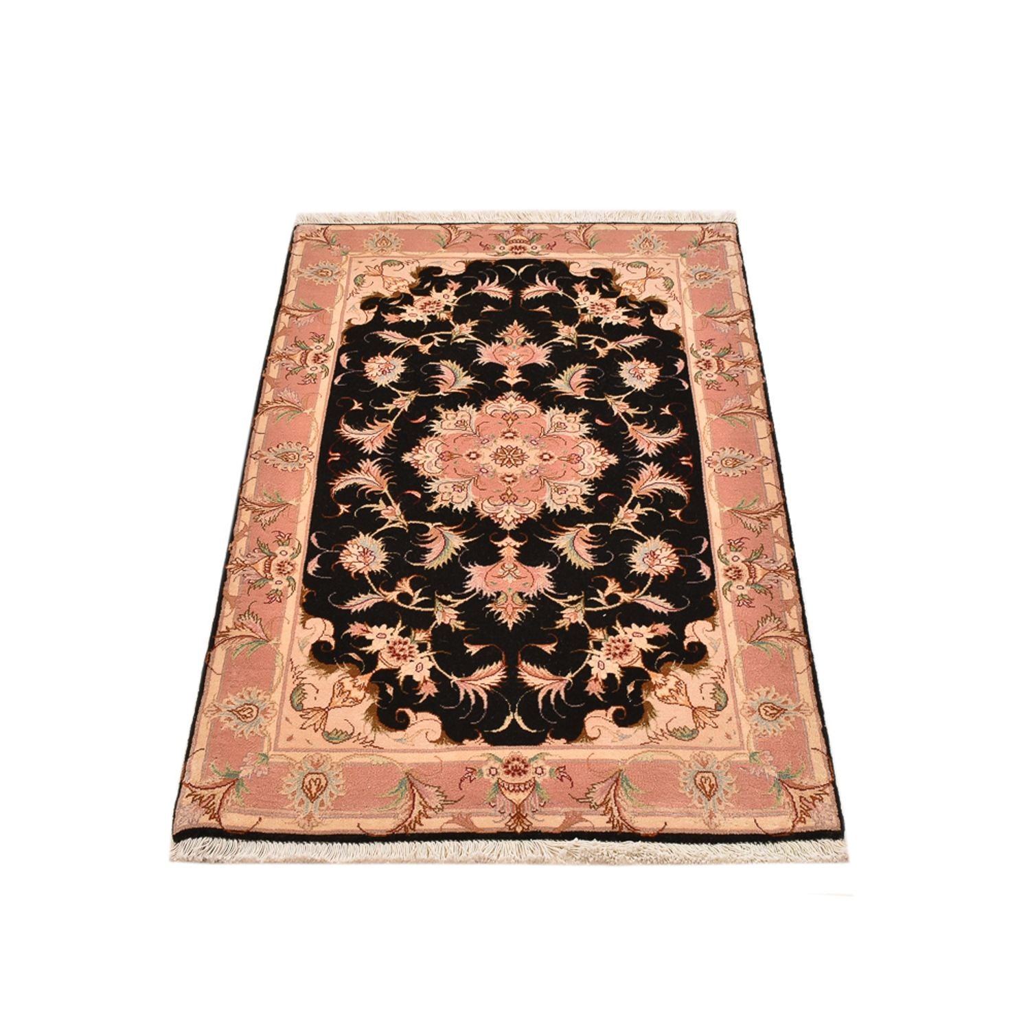 Persisk tæppe - Tabriz - Royal - 123 x 74 cm - mørkeblå