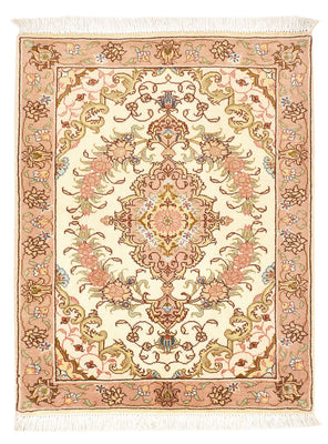 Persisk tæppe - Tabriz - Royal - 82 x 62 cm - mørk beige