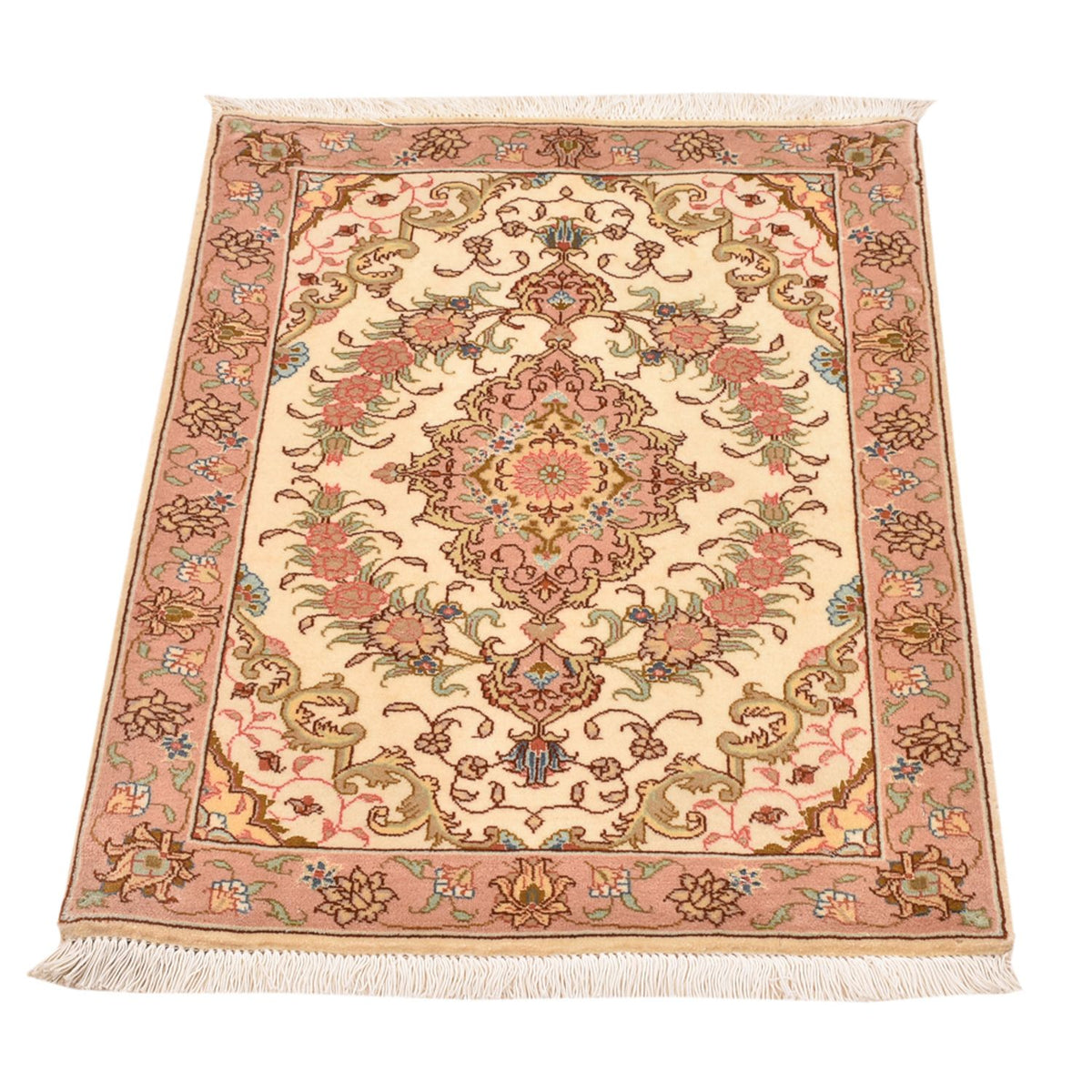 Persisk tæppe - Tabriz - Royal - 82 x 62 cm - mørk beige